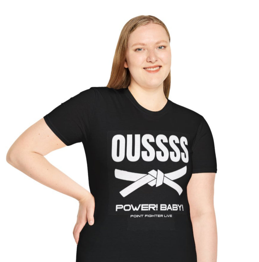 Ouss Power Baby - Work Hard, Never Up. Believe. Stay Positive T Shirt