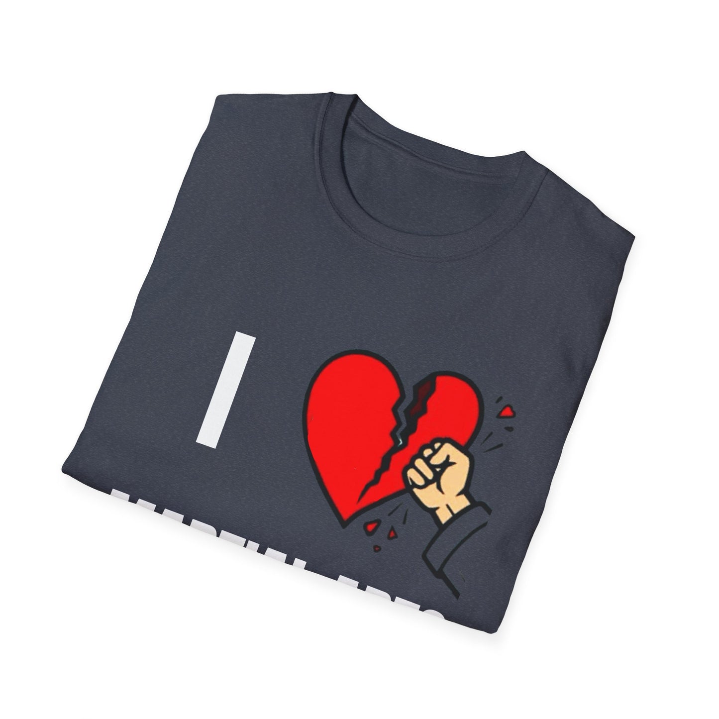 T-Shirt - Punch Through Broken Heart Graphic Tee