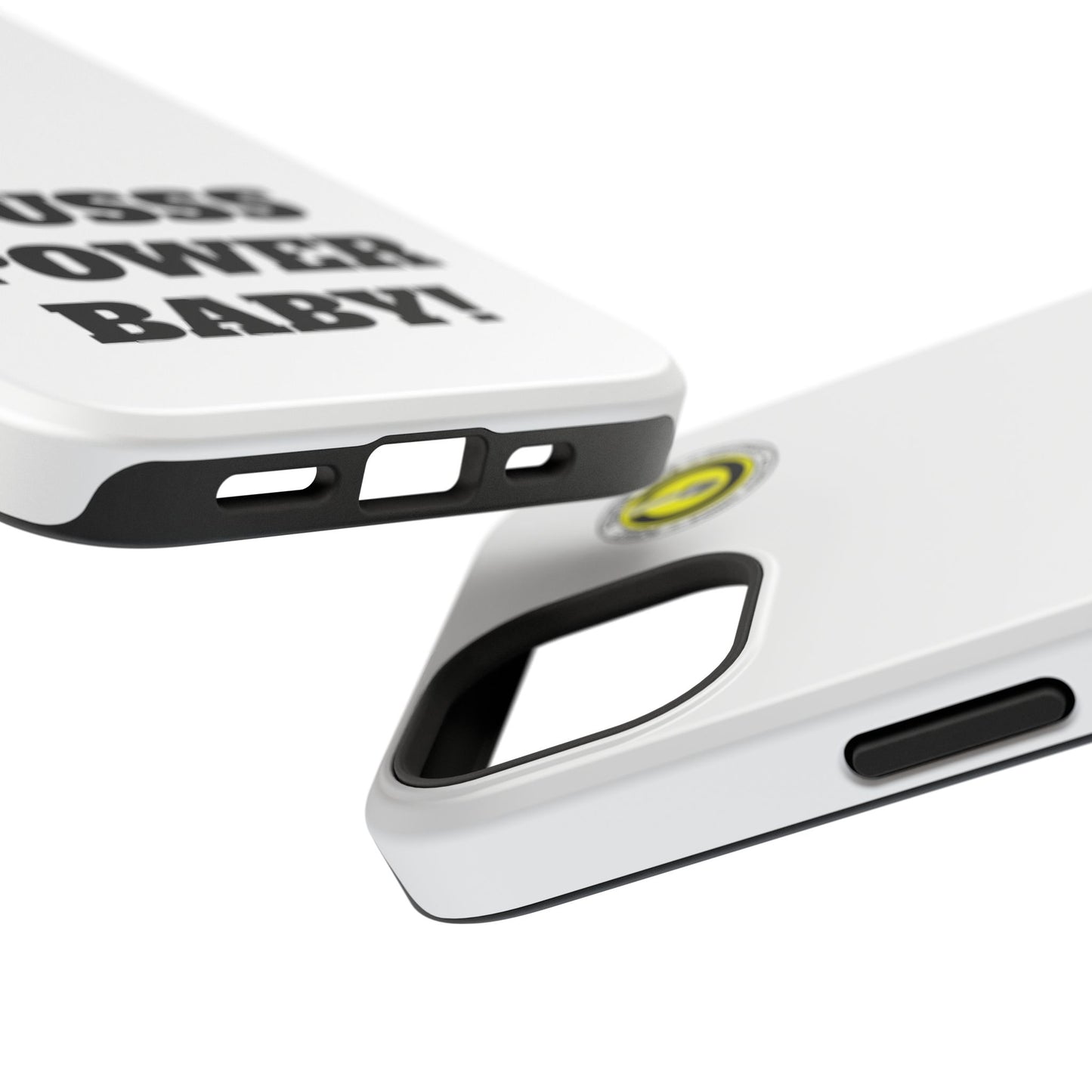 Impact-Resistant Phone Case — "OUSSS POWER BABY!" Bold Graphic
