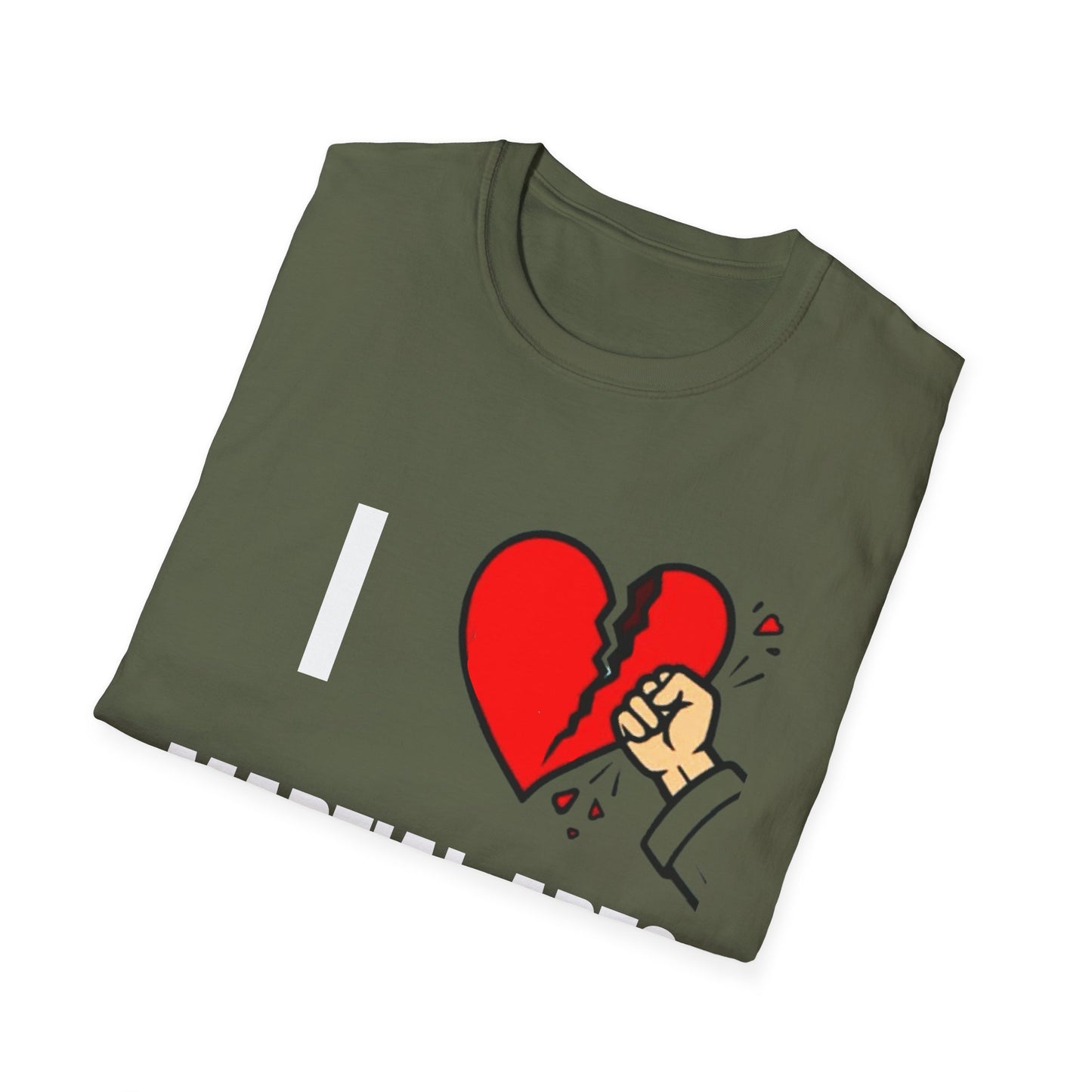 T-Shirt - Punch Through Broken Heart Graphic Tee