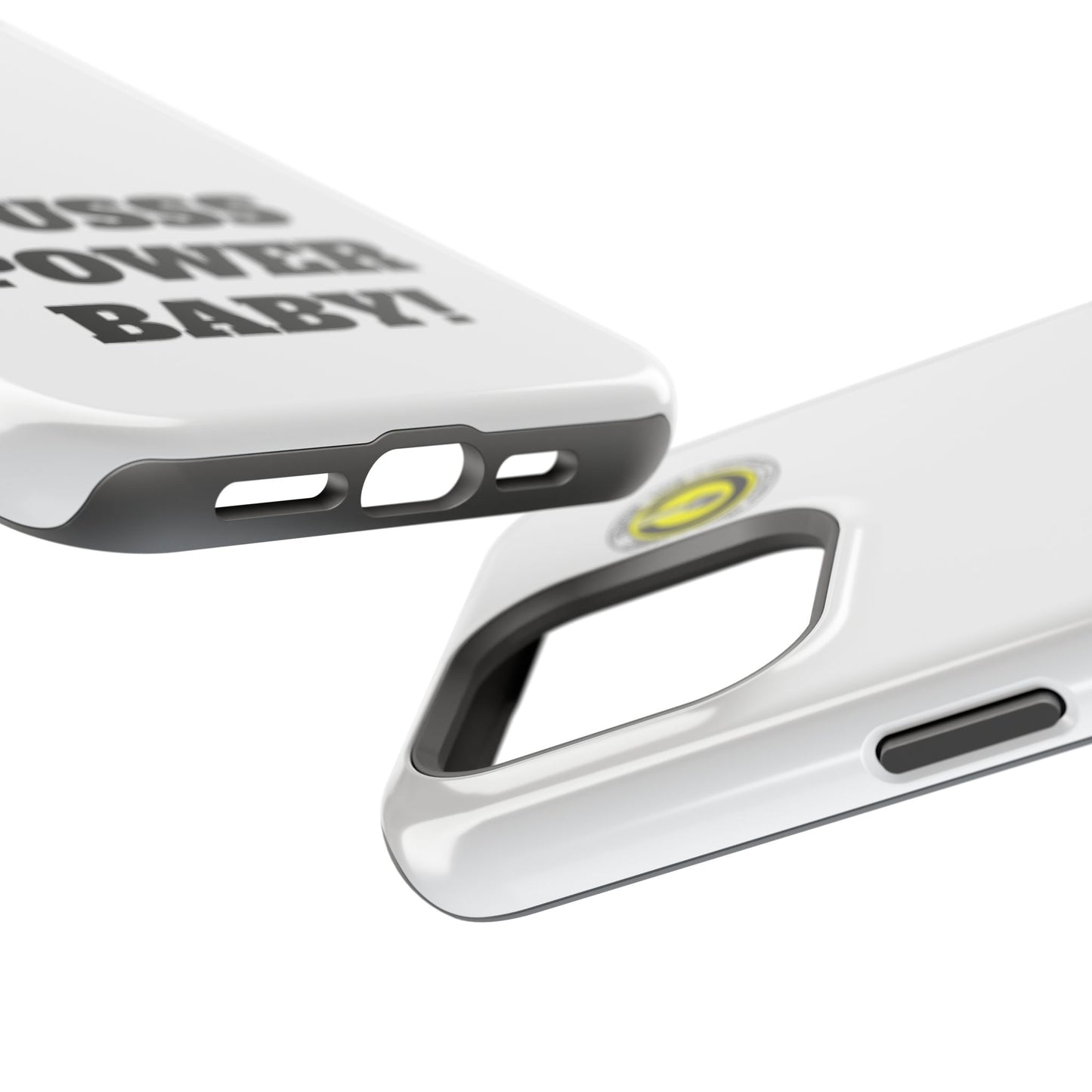 Impact-Resistant Phone Case — "OUSSS POWER BABY!" Bold Graphic