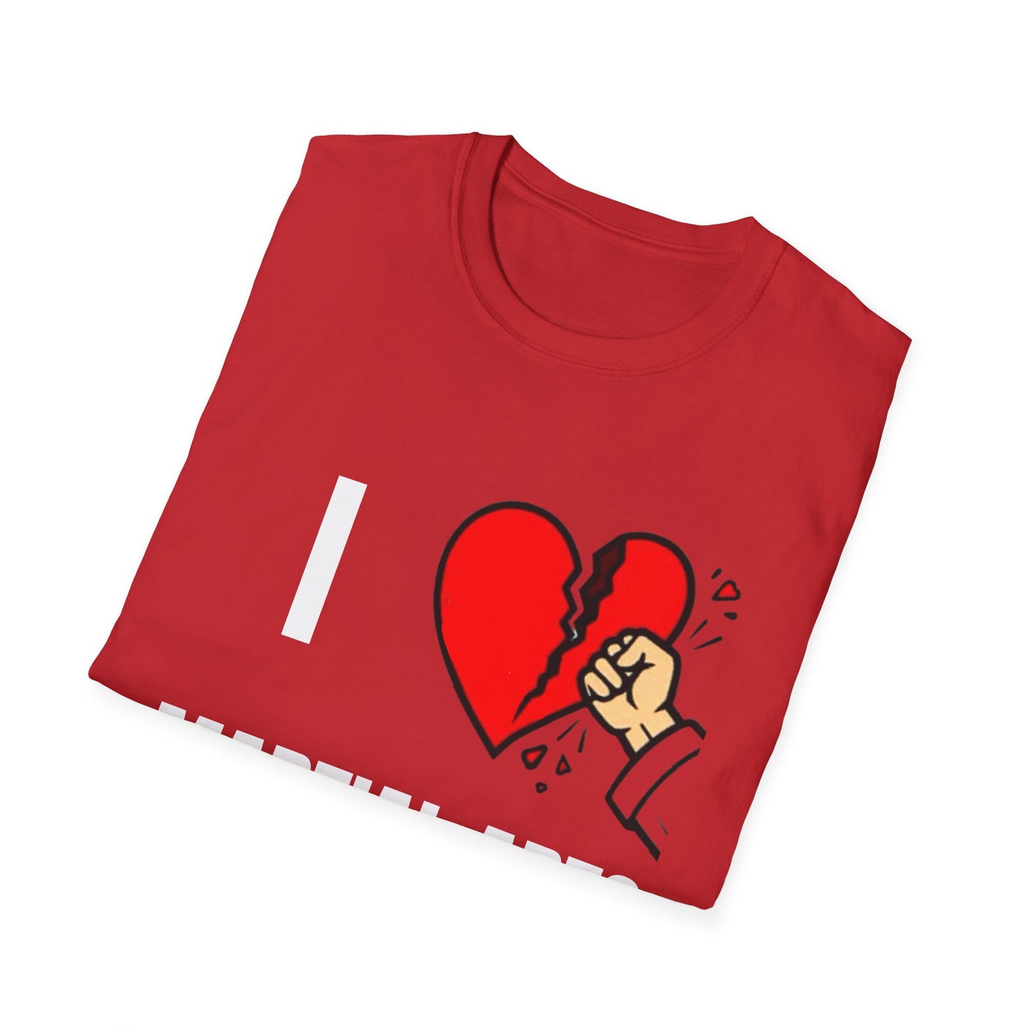 T-Shirt - Punch Through Broken Heart Graphic Tee