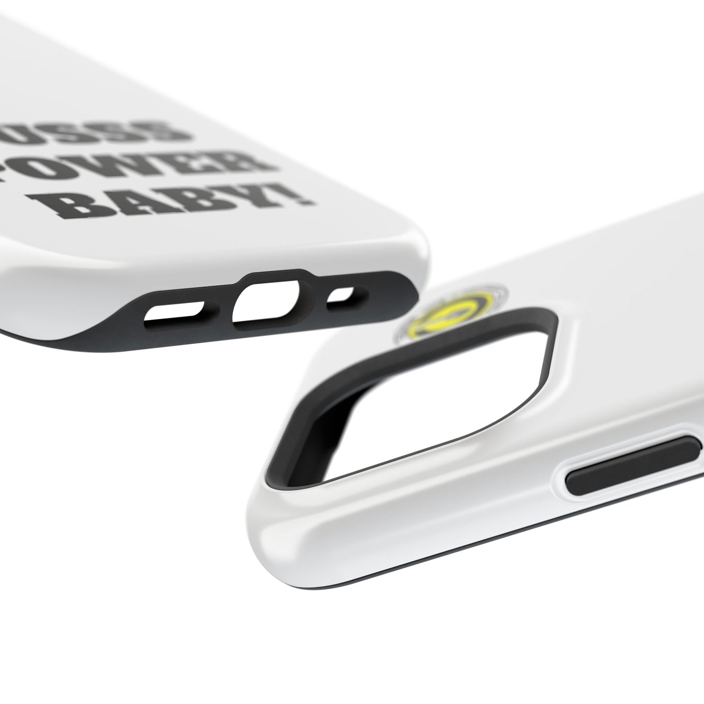 Impact-Resistant Phone Case — "OUSSS POWER BABY!" Bold Graphic