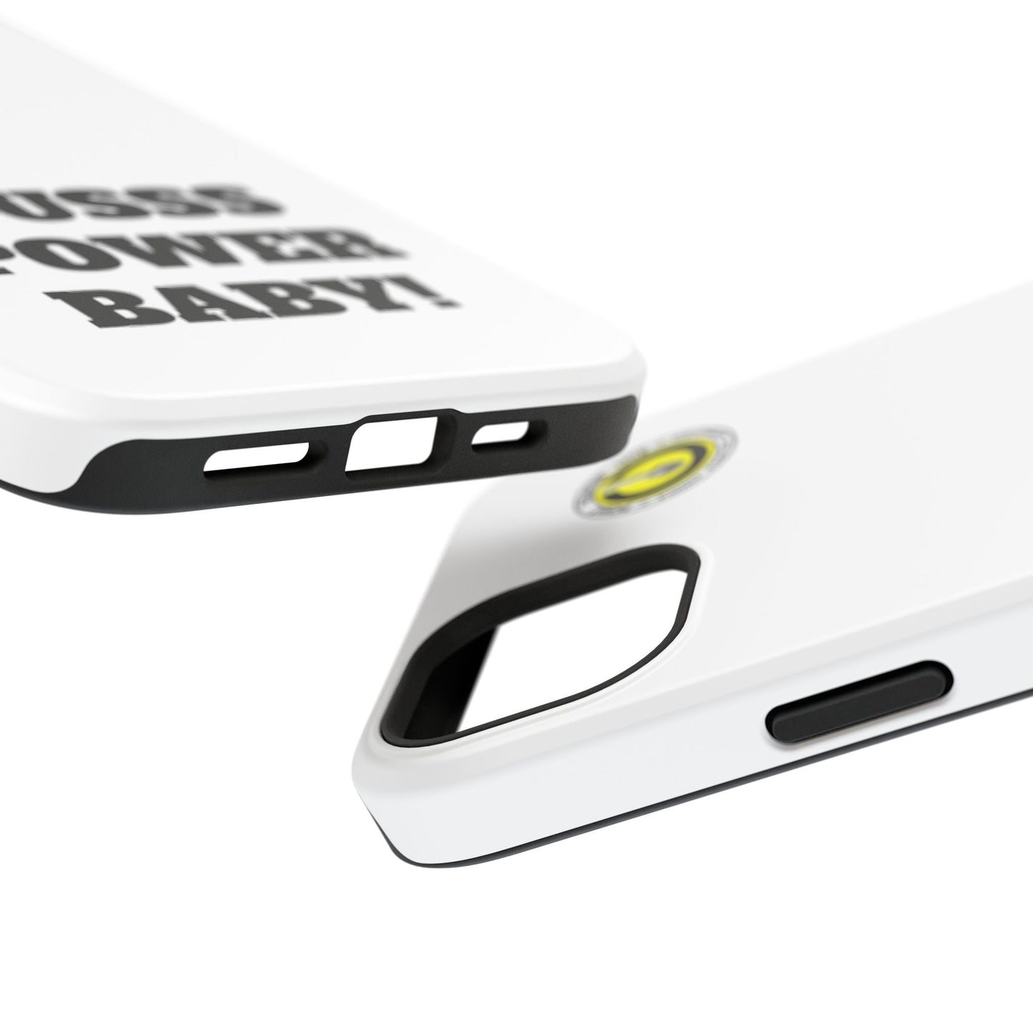 Impact-Resistant Phone Case — "OUSSS POWER BABY!" Bold Graphic
