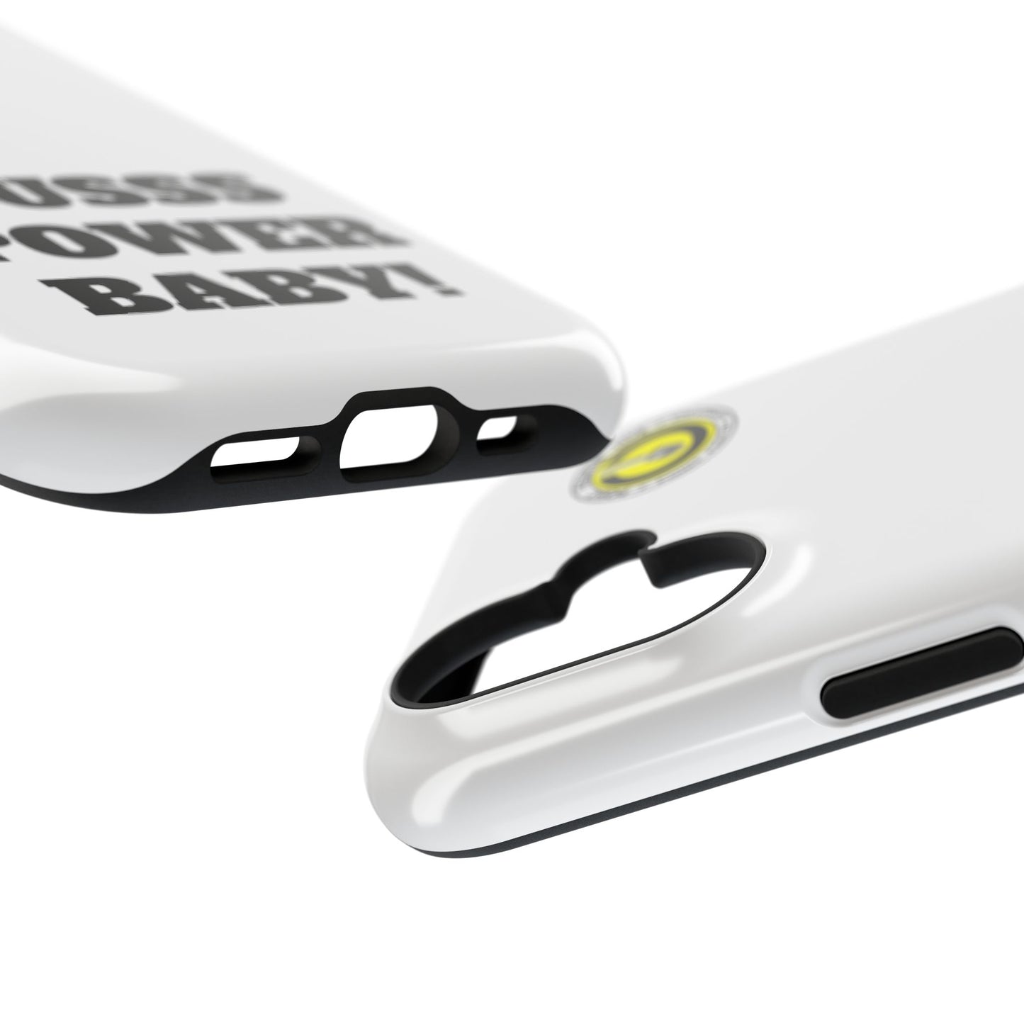 Impact-Resistant Phone Case — "OUSSS POWER BABY!" Bold Graphic