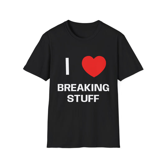 I  NY Breaking Stuff T-Shirt — Funny Urban Nostalgia Tee