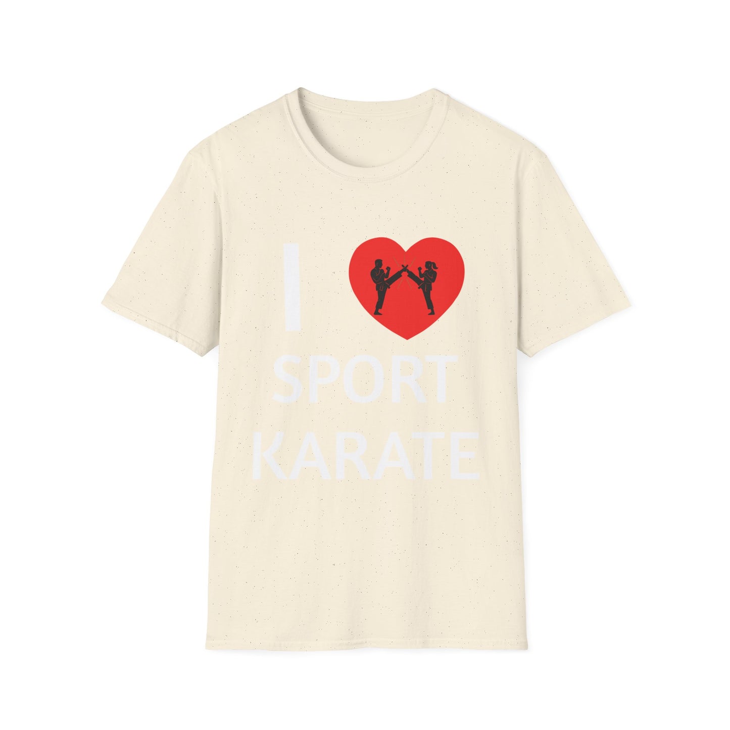 I Love Sport Karate T-Shirt — Heart Martial Arts Tee for Karate Fans