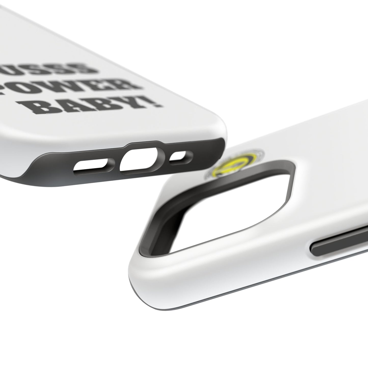 Impact-Resistant Phone Case — "OUSSS POWER BABY!" Bold Graphic