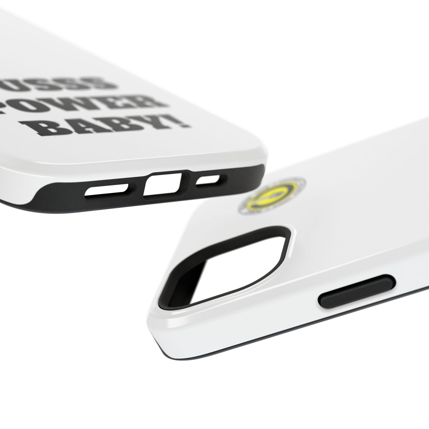 Impact-Resistant Phone Case — "OUSSS POWER BABY!" Bold Graphic