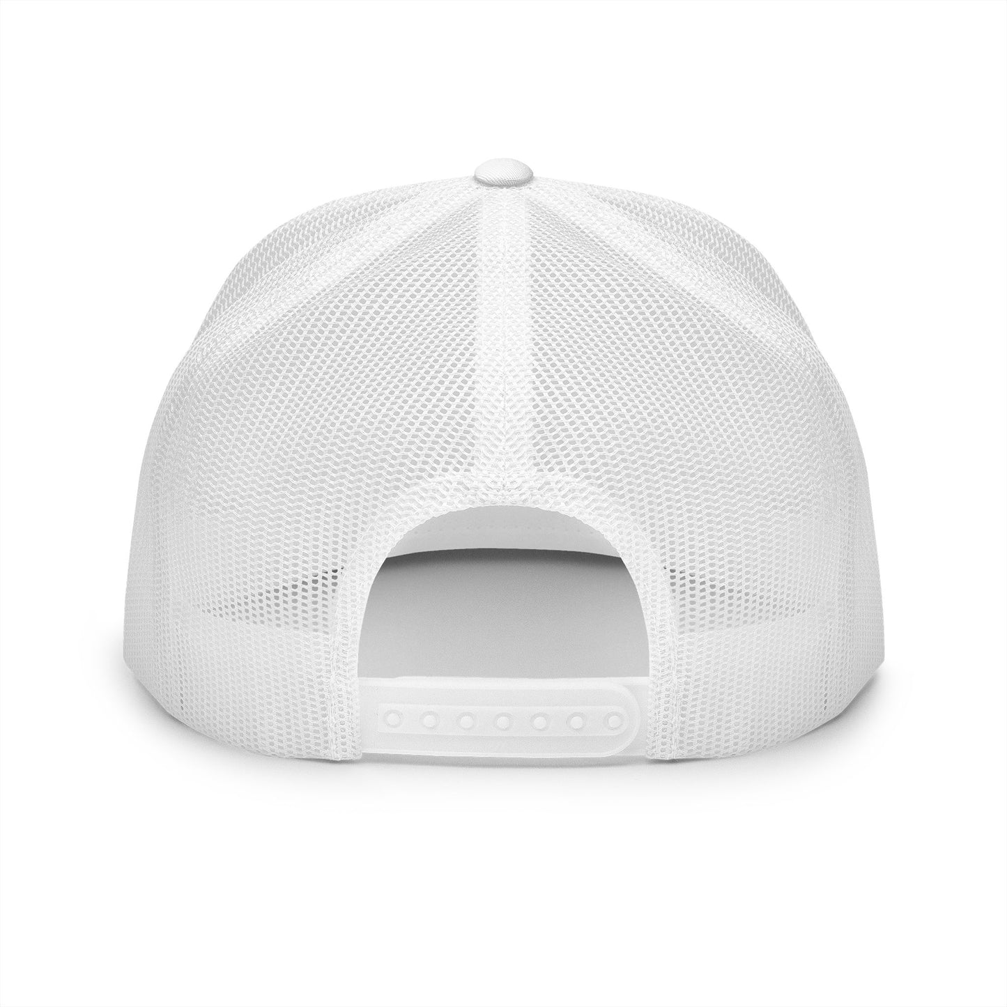 Ouss Power Baby Trucker Cap — Gold Script Logo 5-Panel Mesh Hat