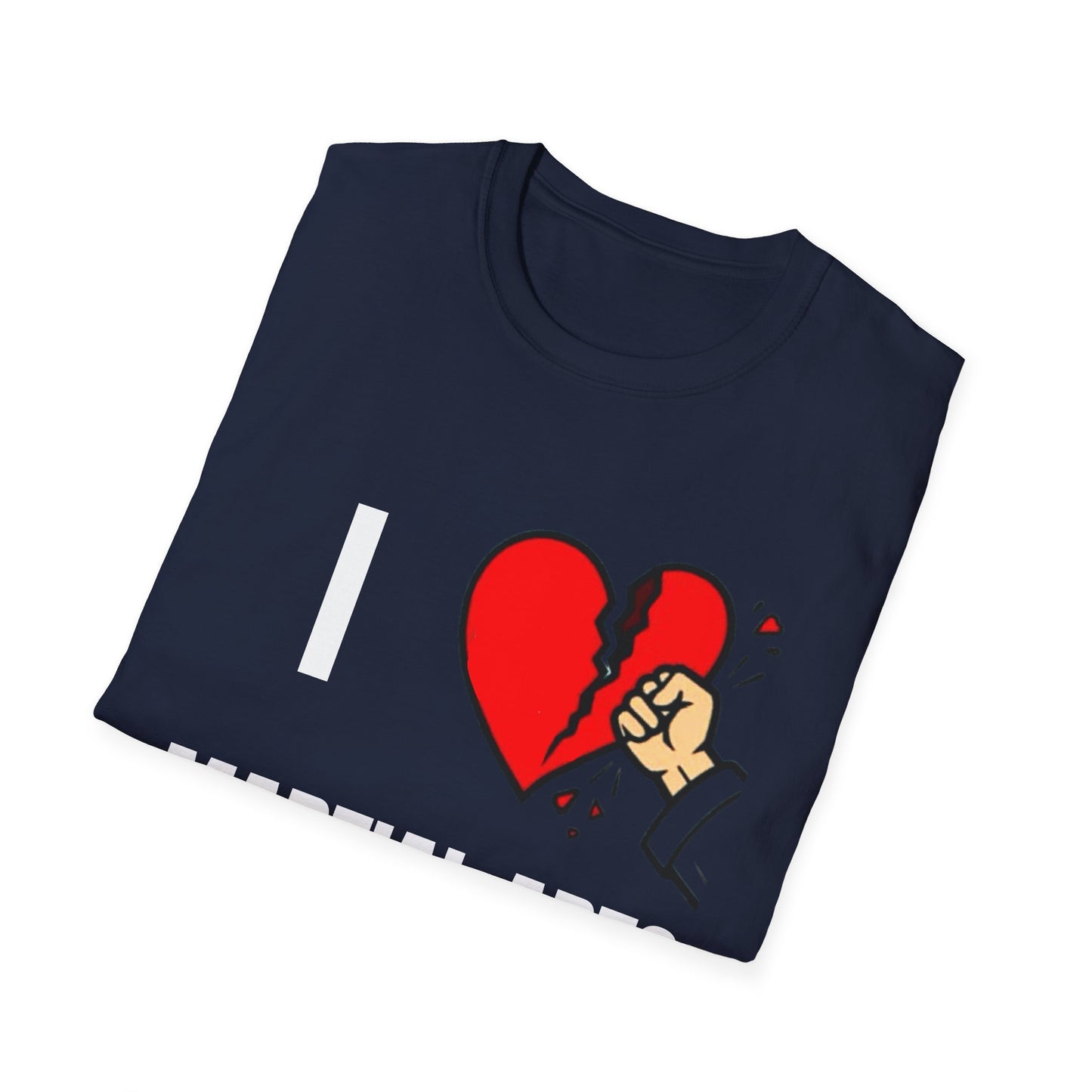 T-Shirt - Punch Through Broken Heart Graphic Tee