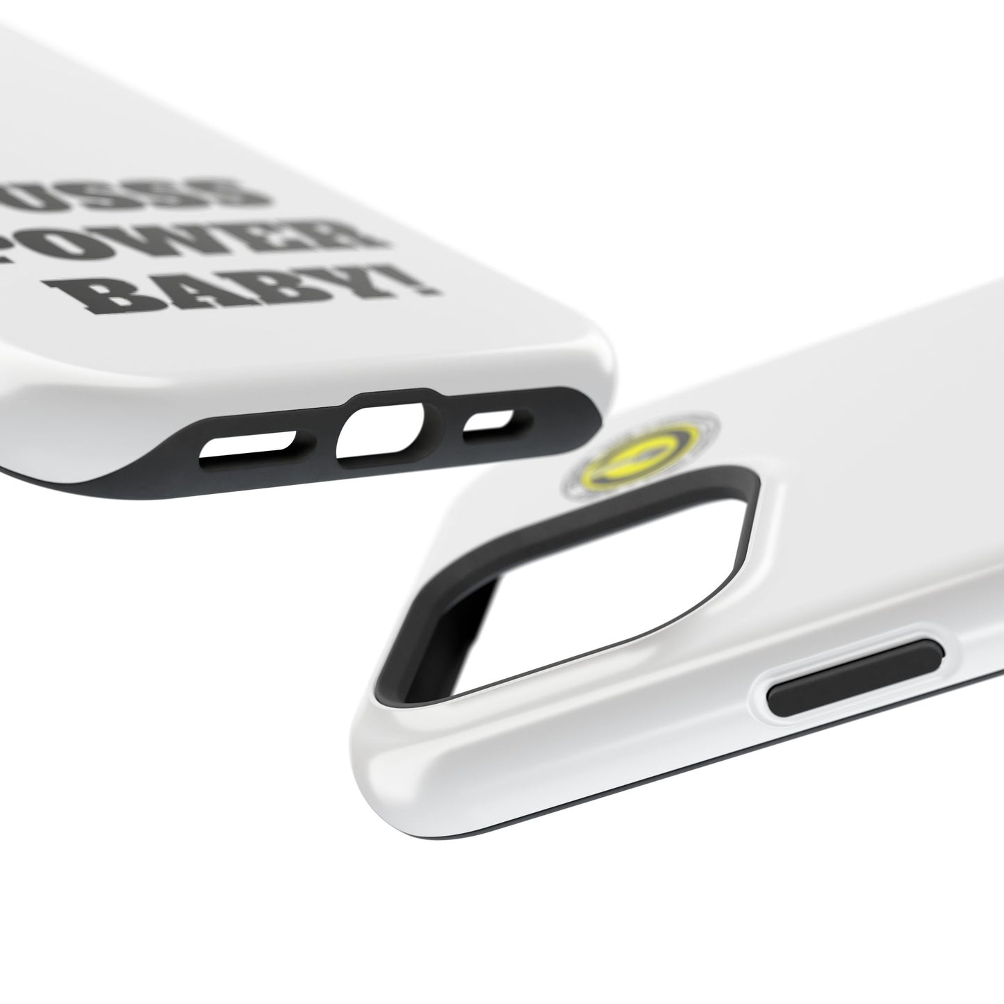 Impact-Resistant Phone Case — "OUSSS POWER BABY!" Bold Graphic