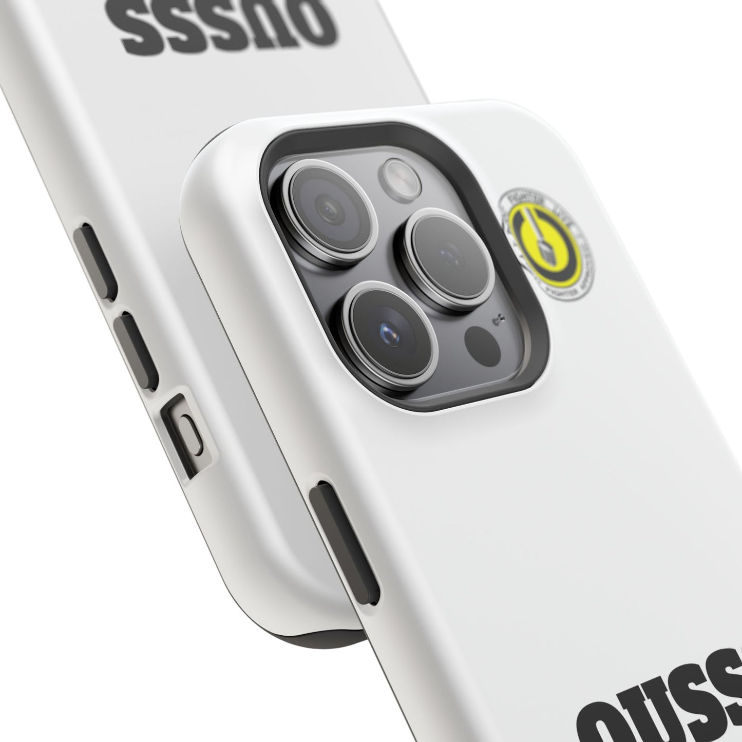 Impact-Resistant Phone Case — "OUSSS POWER BABY!" Bold Graphic