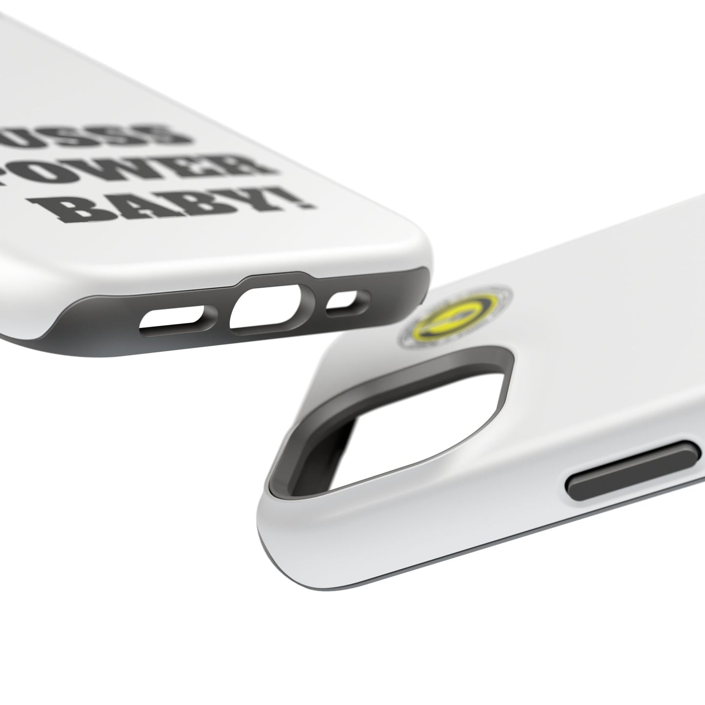 Impact-Resistant Phone Case — "OUSSS POWER BABY!" Bold Graphic