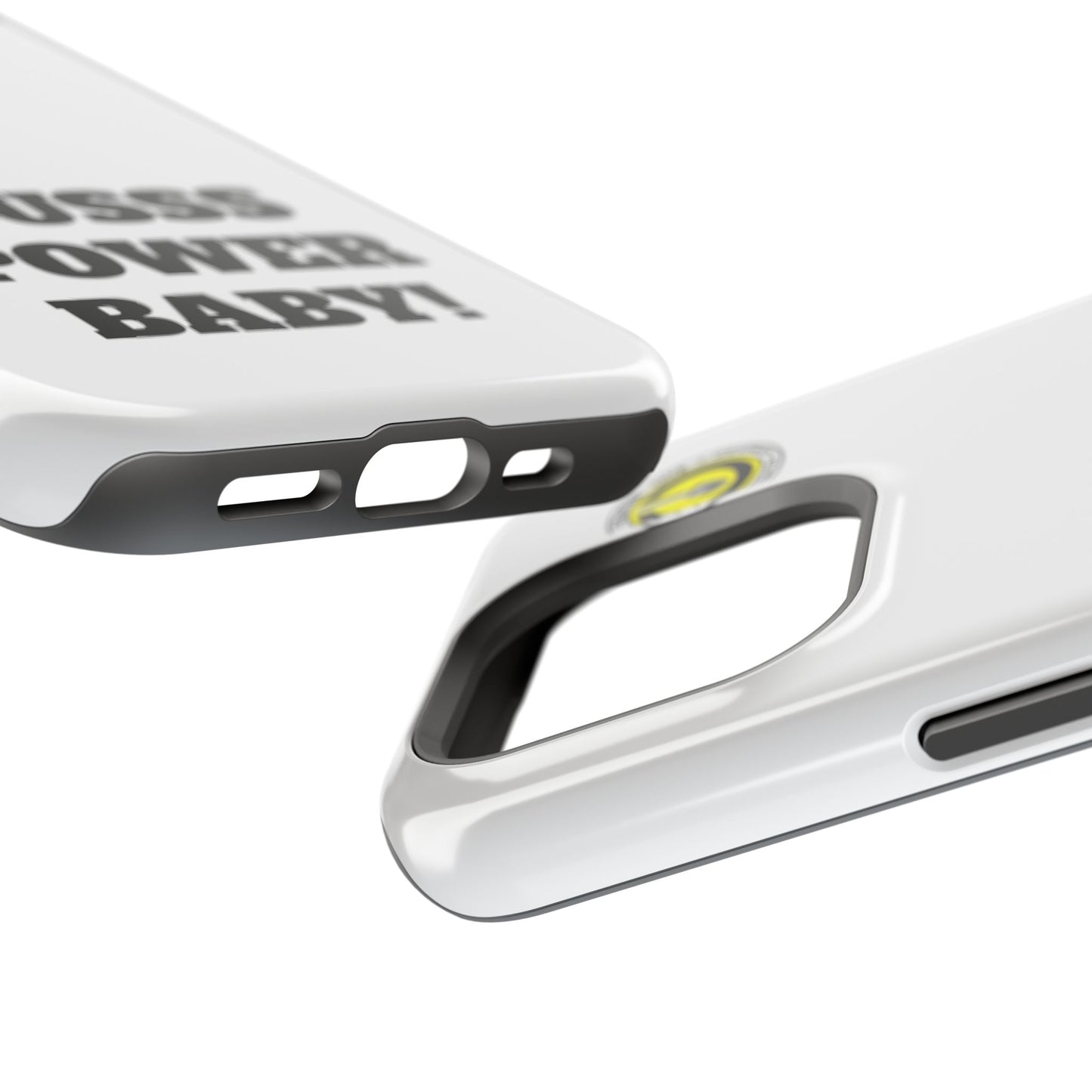 Impact-Resistant Phone Case — "OUSSS POWER BABY!" Bold Graphic
