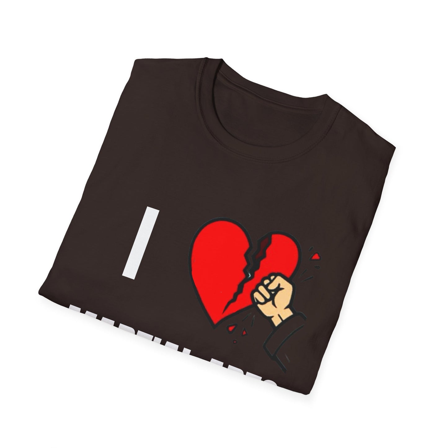 T-Shirt - Punch Through Broken Heart Graphic Tee