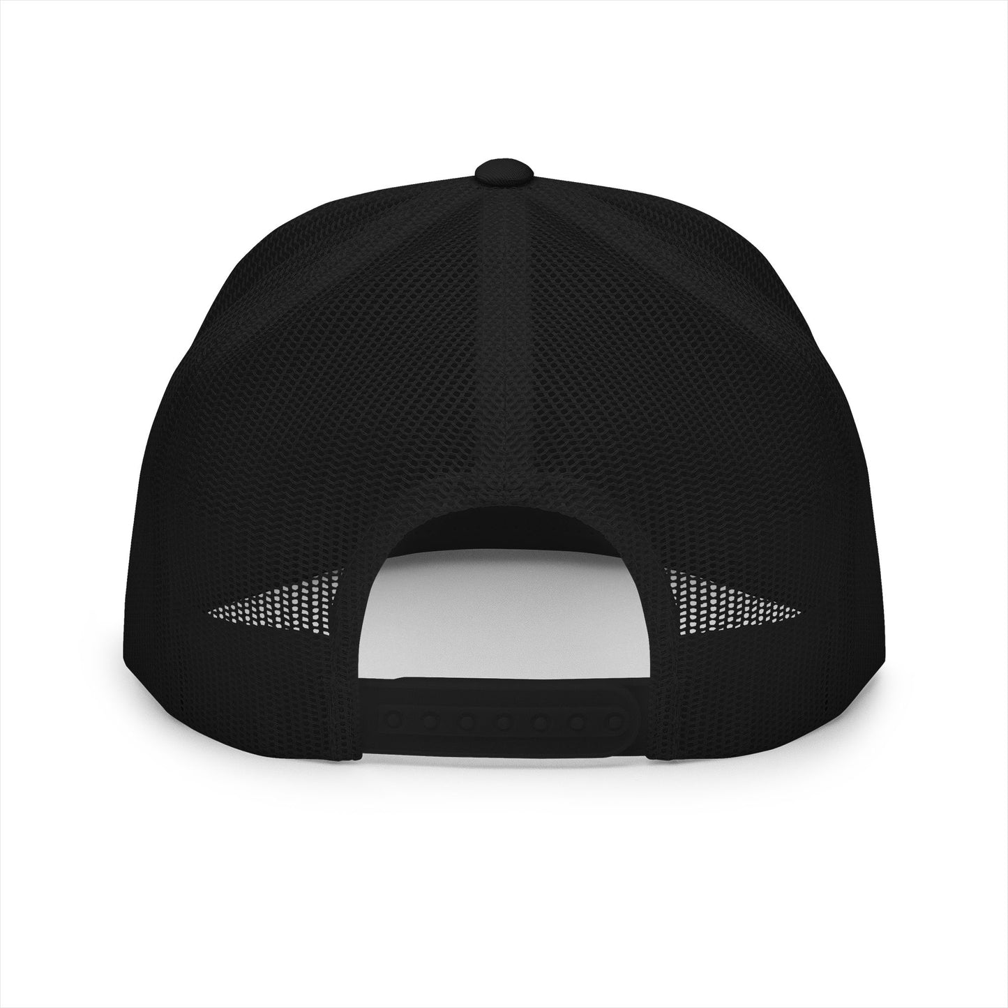 Ouss Power Baby Trucker Cap — Gold Script Logo 5-Panel Mesh Hat