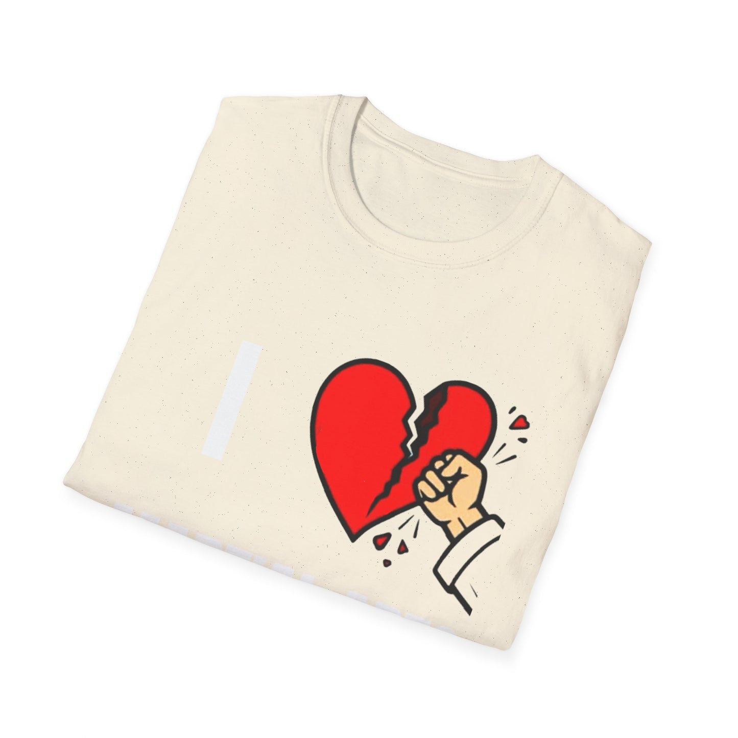 T-Shirt - Punch Through Broken Heart Graphic Tee