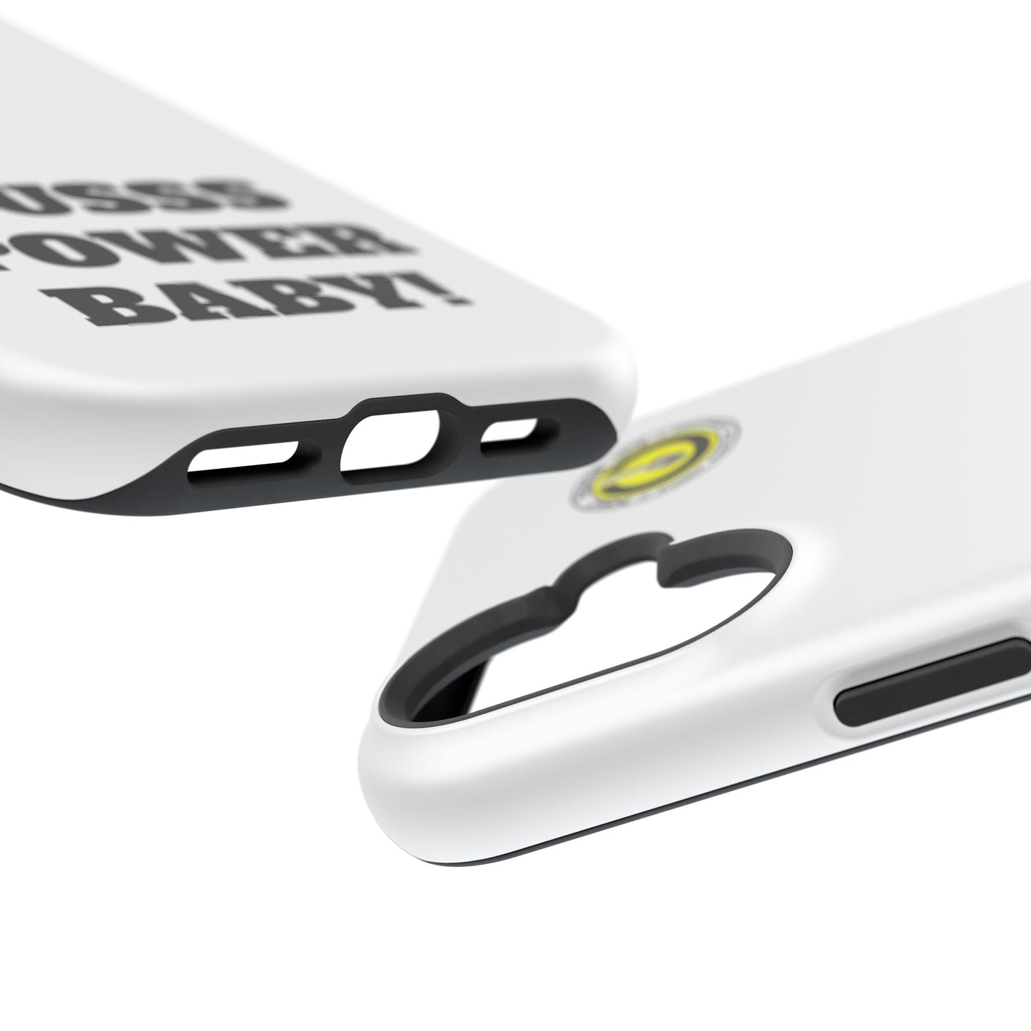 Impact-Resistant Phone Case — "OUSSS POWER BABY!" Bold Graphic