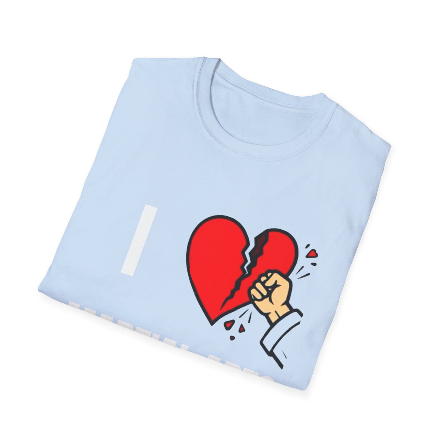 T-Shirt - Punch Through Broken Heart Graphic Tee