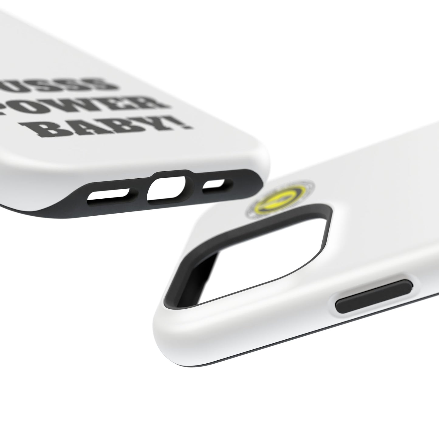 Impact-Resistant Phone Case — "OUSSS POWER BABY!" Bold Graphic