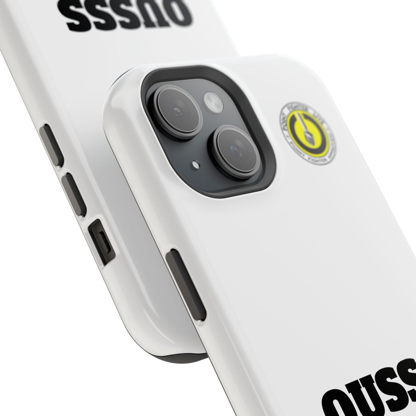 Impact-Resistant Phone Case — "OUSSS POWER BABY!" Bold Graphic