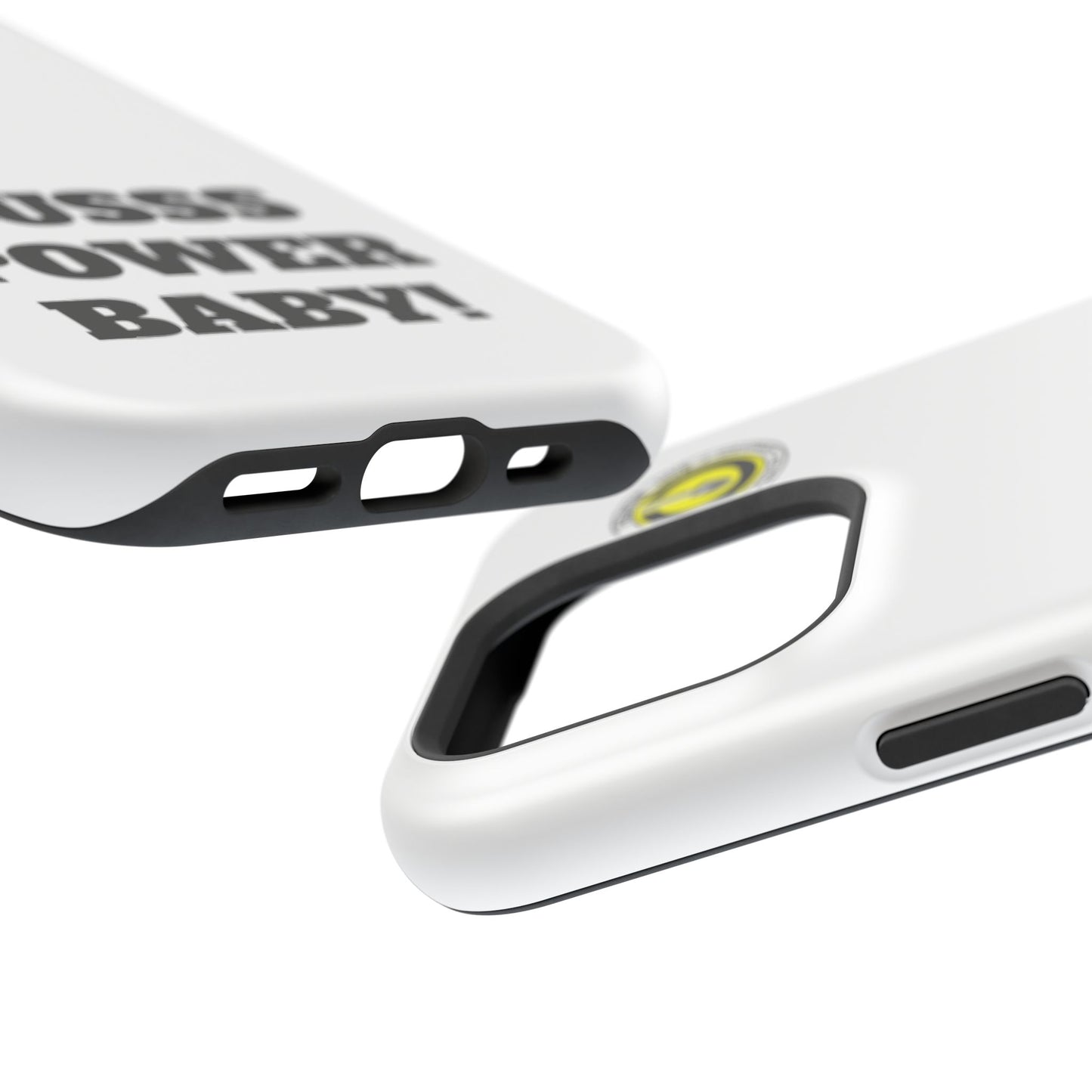 Impact-Resistant Phone Case — "OUSSS POWER BABY!" Bold Graphic
