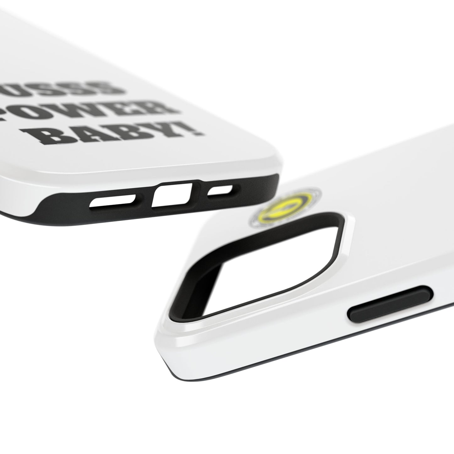 Impact-Resistant Phone Case — "OUSSS POWER BABY!" Bold Graphic