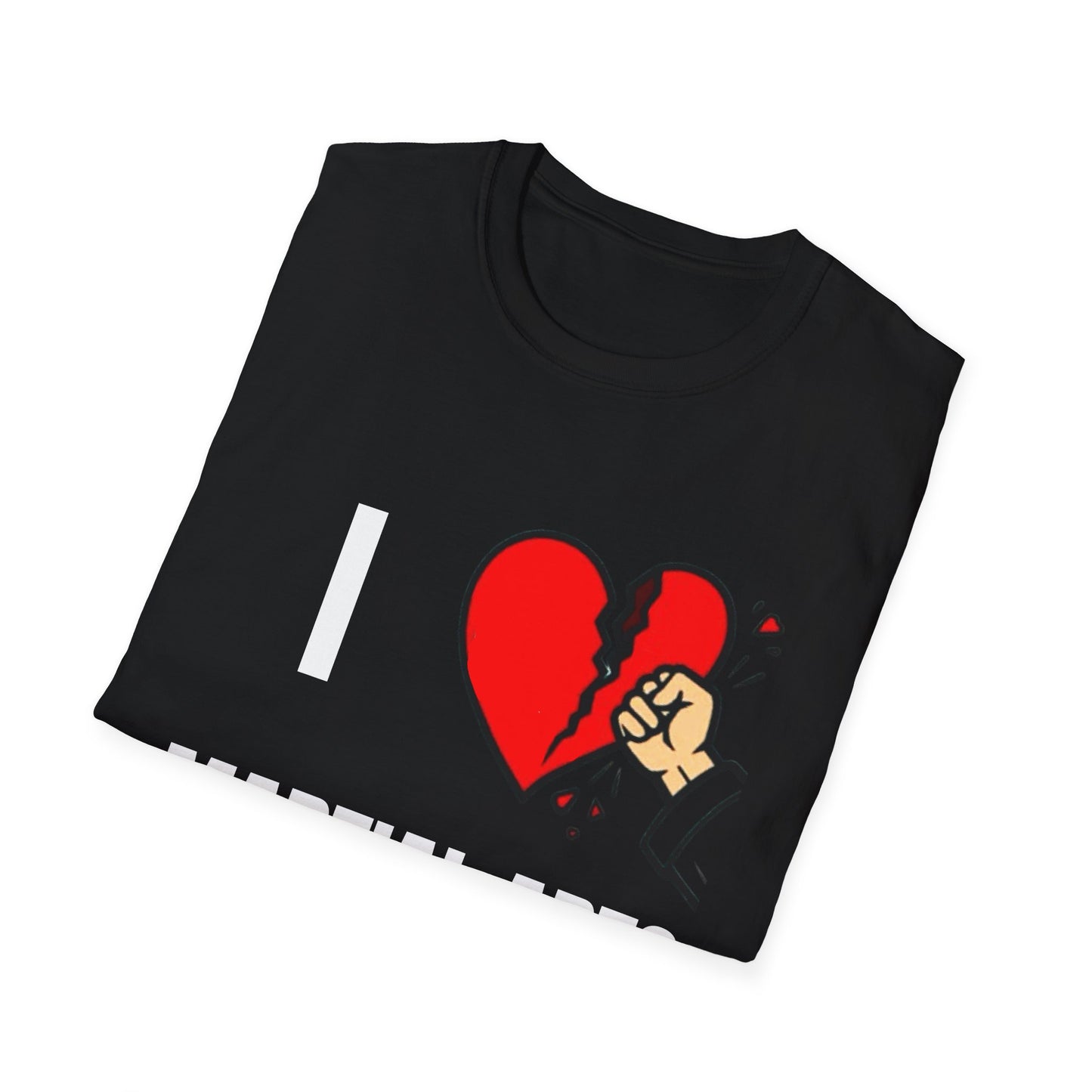 T-Shirt - Punch Through Broken Heart Graphic Tee