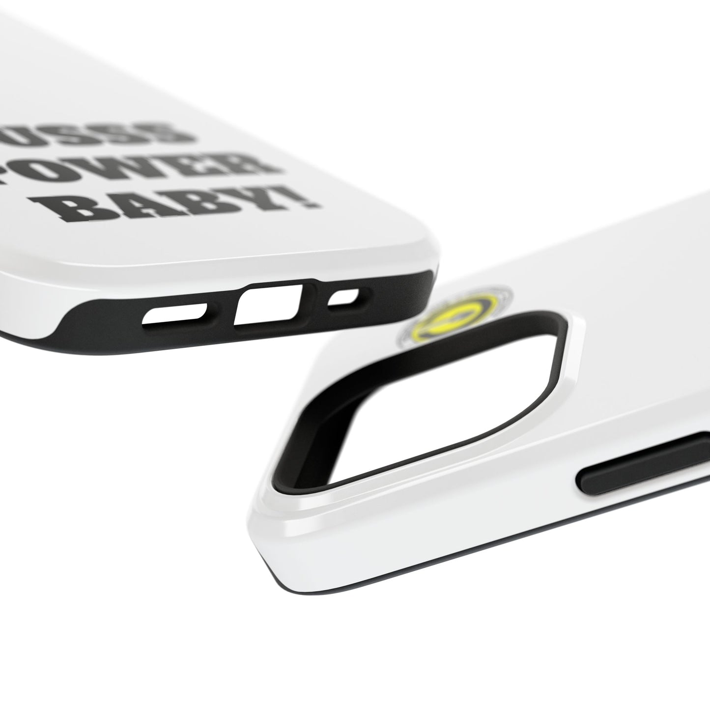 Impact-Resistant Phone Case — "OUSSS POWER BABY!" Bold Graphic