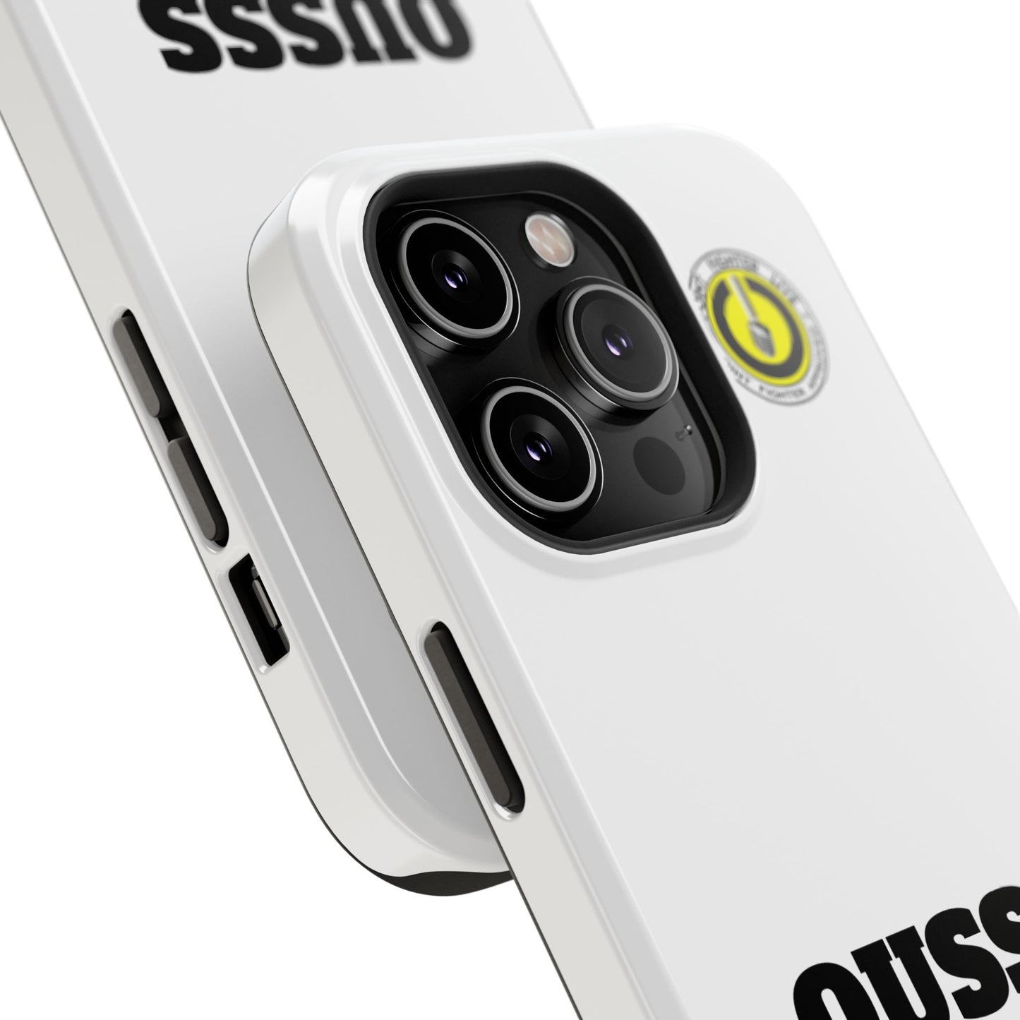 Impact-Resistant Phone Case — "OUSSS POWER BABY!" Bold Graphic