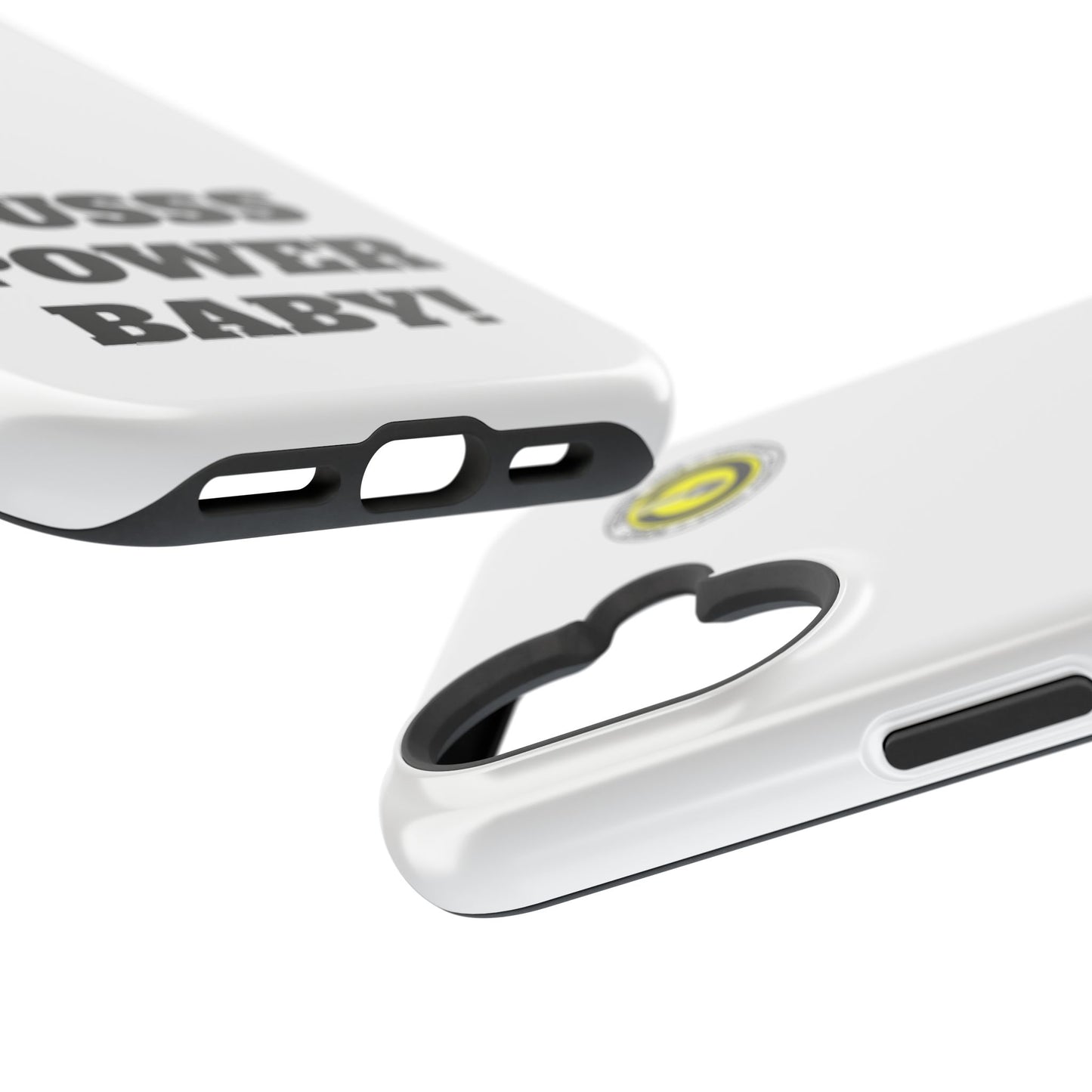 Impact-Resistant Phone Case — "OUSSS POWER BABY!" Bold Graphic