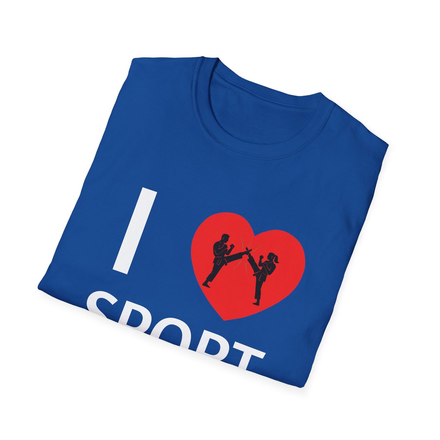 I Love Sport Karate T-Shirt — Heart Martial Arts Tee for Karate Fans