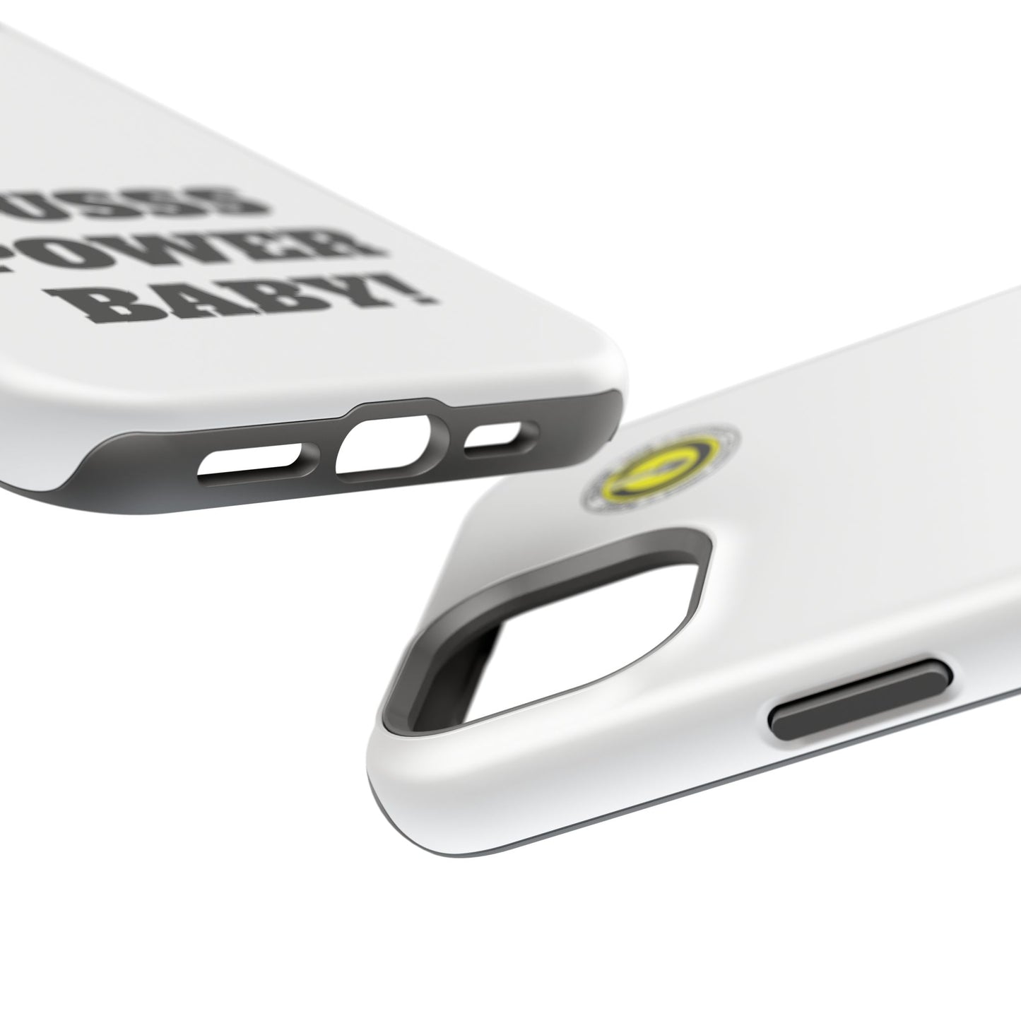 Impact-Resistant Phone Case — "OUSSS POWER BABY!" Bold Graphic