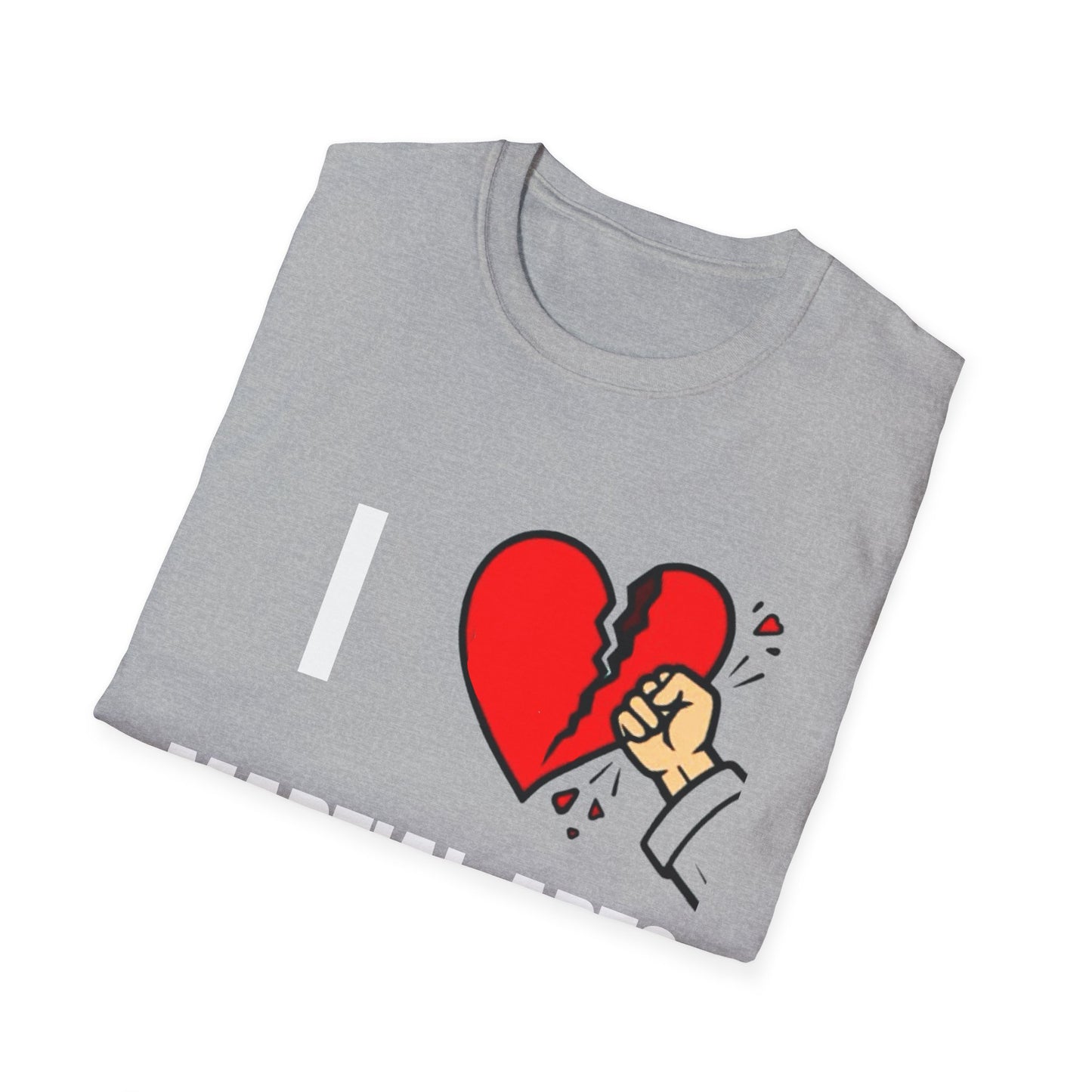 T-Shirt - Punch Through Broken Heart Graphic Tee