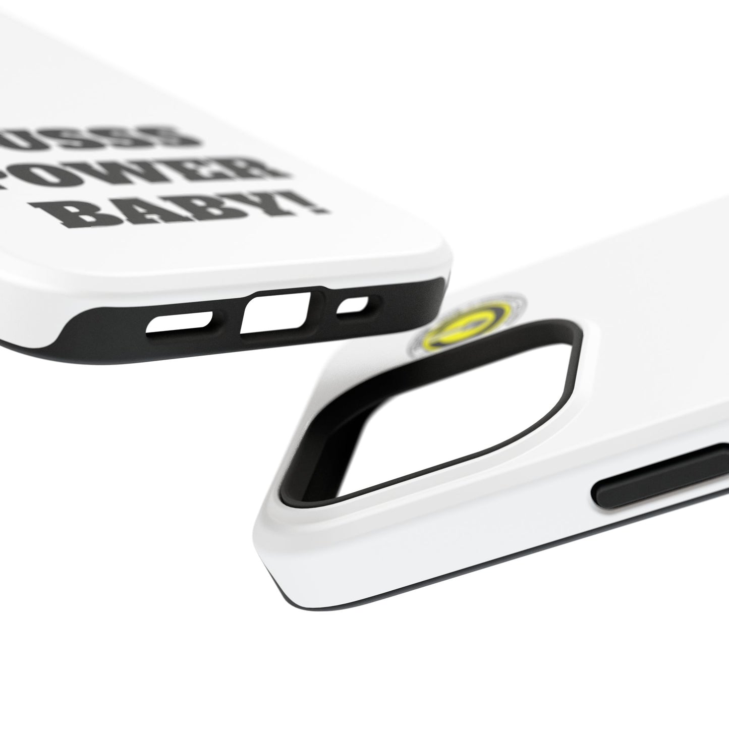 Impact-Resistant Phone Case — "OUSSS POWER BABY!" Bold Graphic