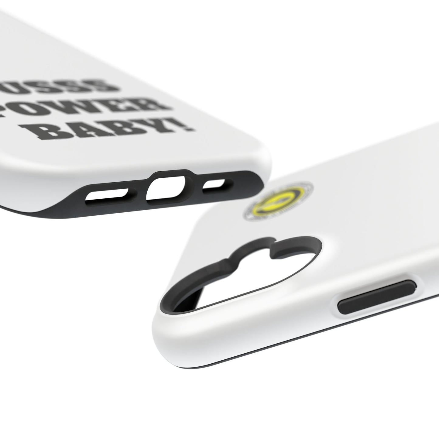 Impact-Resistant Phone Case — "OUSSS POWER BABY!" Bold Graphic