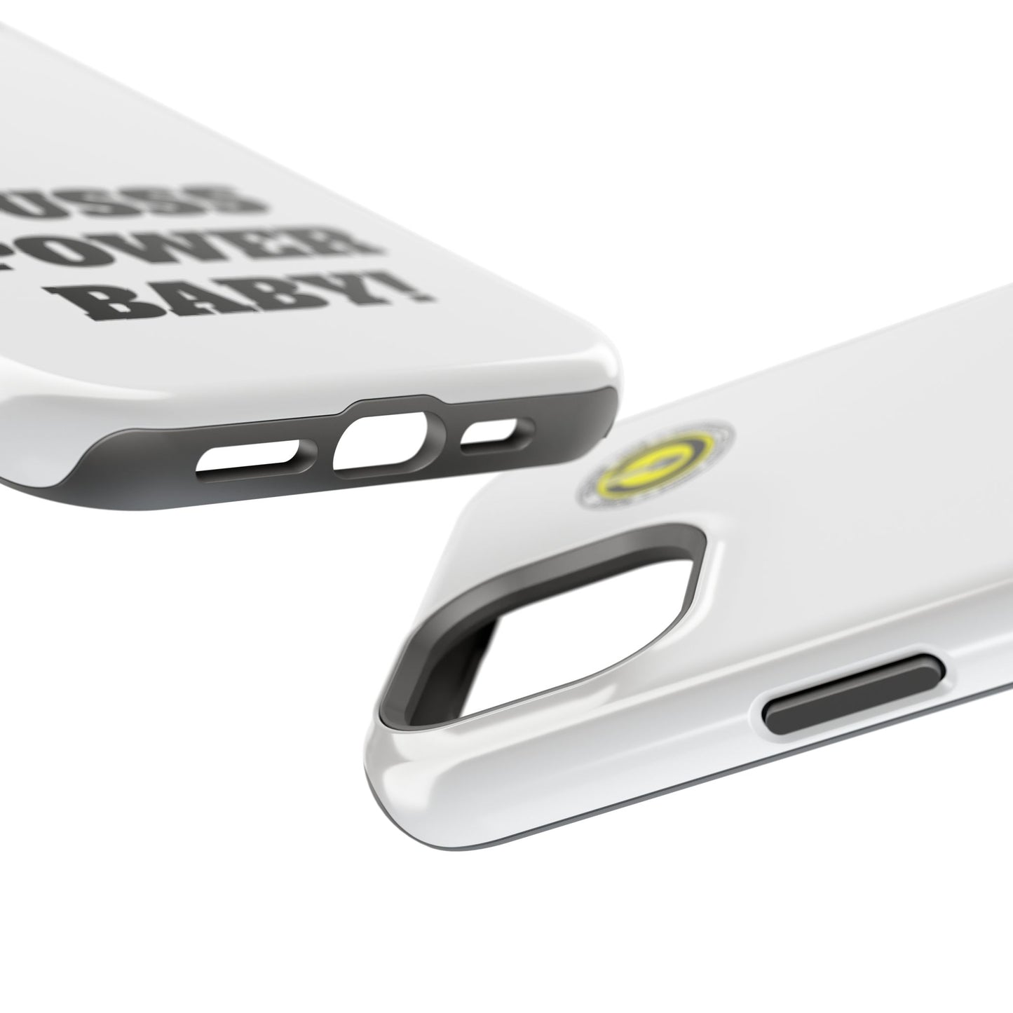 Impact-Resistant Phone Case — "OUSSS POWER BABY!" Bold Graphic