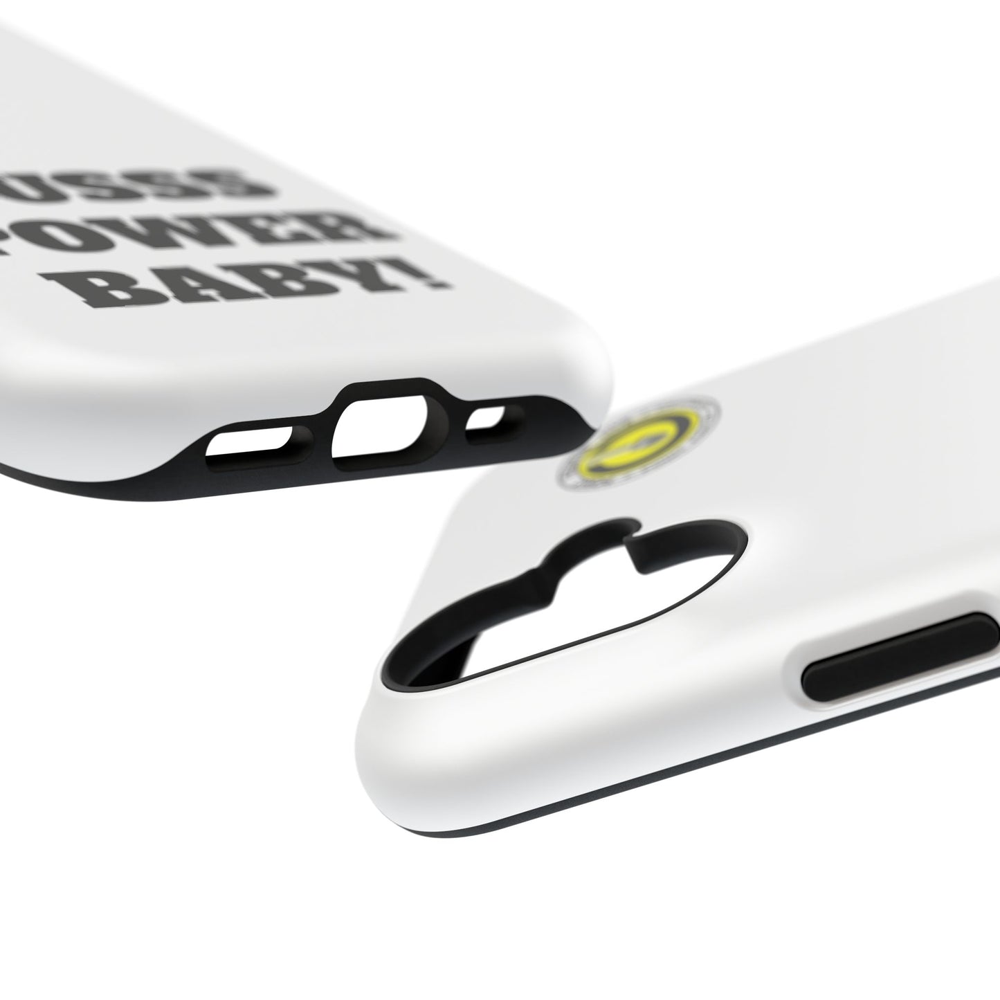 Impact-Resistant Phone Case — "OUSSS POWER BABY!" Bold Graphic