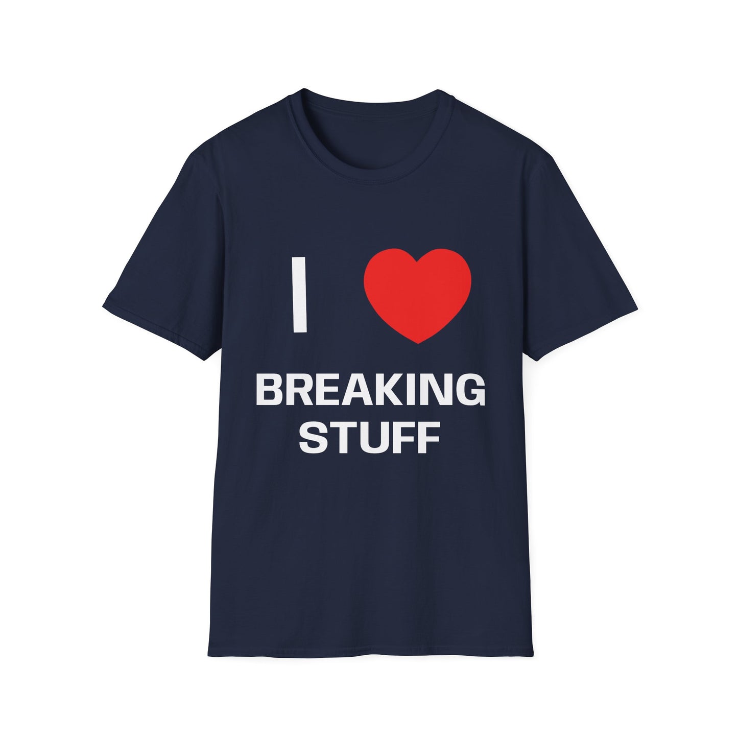 I  NY Breaking Stuff T-Shirt — Funny Urban Nostalgia Tee
