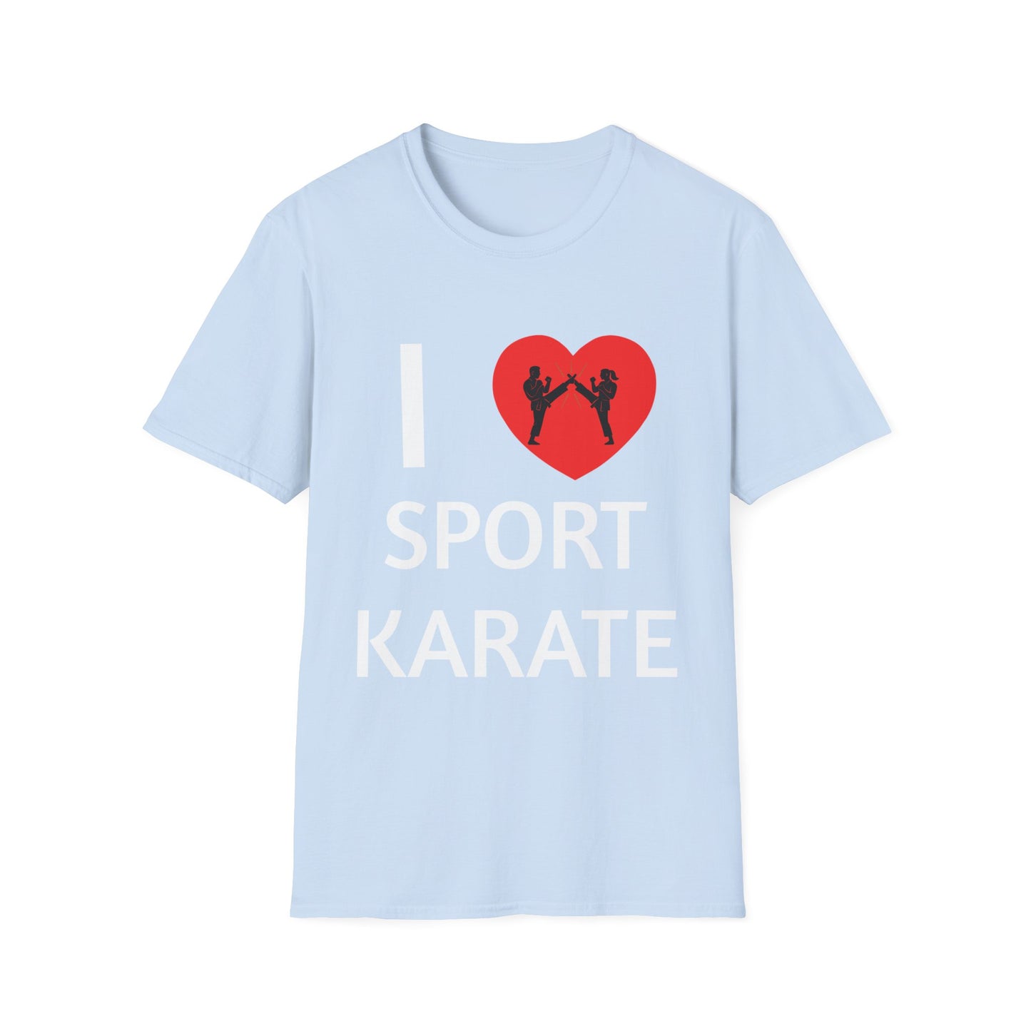 I Love Sport Karate T-Shirt — Heart Martial Arts Tee for Karate Fans